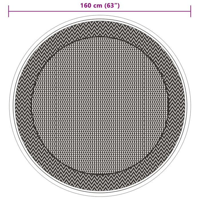 Tappeto da Esterno ARAKIL Verde Ø160 cm in PP 368527
