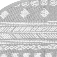 Tappeto da Esterno ARAKIL Grigio Ø120 cm in PP