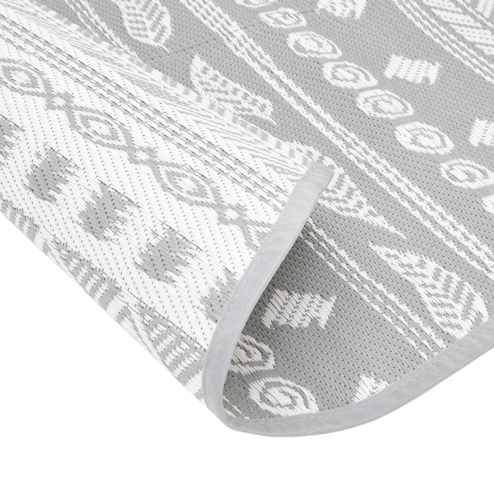 Tappeto da Esterno ARAKIL Grigio Ø120 cm in PP