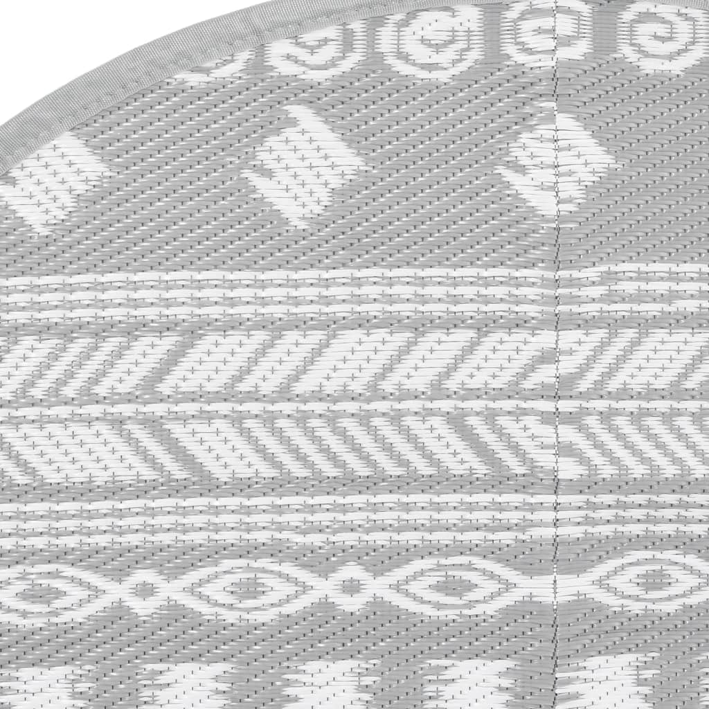Tappeto da Esterno ARAKIL Grigio Ø160 cm in PP 368531