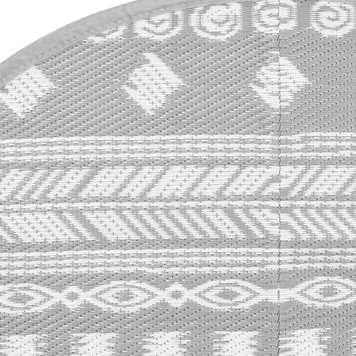 Tappeto da Esterno ARAKIL Grigio Ø160 cm in PP 368531