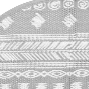 Tappeto da Esterno ARAKIL Grigio Ø200 cm in PP
