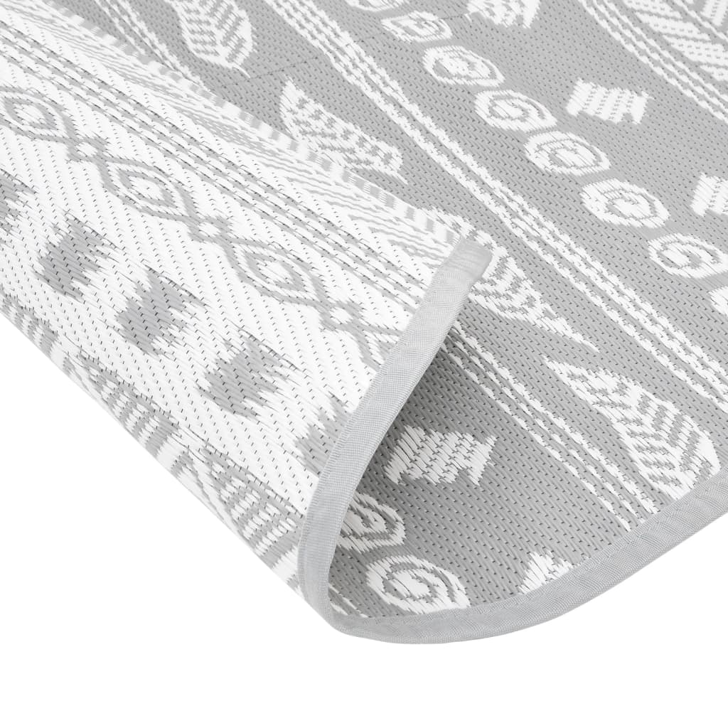 Tappeto da Esterno ARAKIL Grigio Ø200 cm in PP