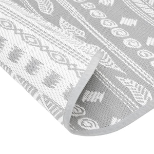 Tappeto da Esterno ARAKIL Grigio Ø200 cm in PP