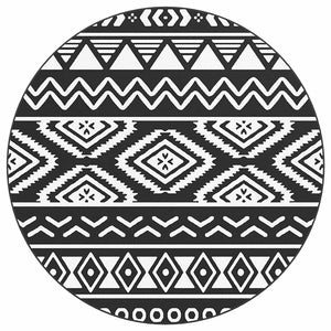 Tappeto da Esterni ARAKIL Nero Ø200 cm in PP