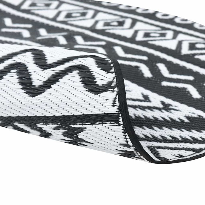 Tappeto da Esterni ARAKIL Nero Ø200 cm in PP 368536