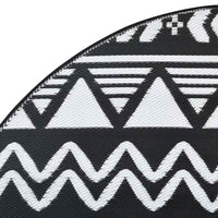 Tappeto da Esterni ARAKIL Nero Ø200 cm in PP 368536