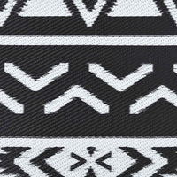 Tappeto da Esterni ARAKIL Nero Ø200 cm in PP