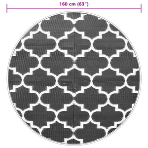 Tappeto da Esterni ARAKIL Blu Ø160 cm in PP 368539