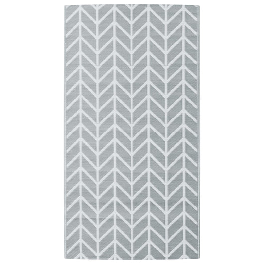 Tappeto da Esterni ARAKIL Grigio 80x150 cm in PP