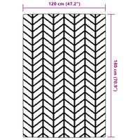 Tappeto da Esterni ARAKIL Grigio 120x180 cm in PP 368542