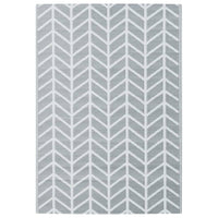 Tappeto da Esterni ARAKIL Grigio 160x230 cm in PP 368543
