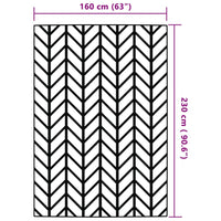 Tappeto da Esterni ARAKIL Grigio 160x230 cm in PP