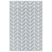 Tappeto da Esterni ARAKIL Grigio 190x290 cm in PP 368544