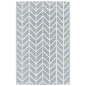 Tappeto da Esterni ARAKIL Grigio 190x290 cm in PP 368544