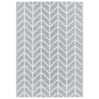 Tappeto da Esterni ARAKIL Grigio 140x200 cm in PP 368546