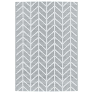 Tappeto da Esterni ARAKIL Grigio 140x200 cm in PP 368546