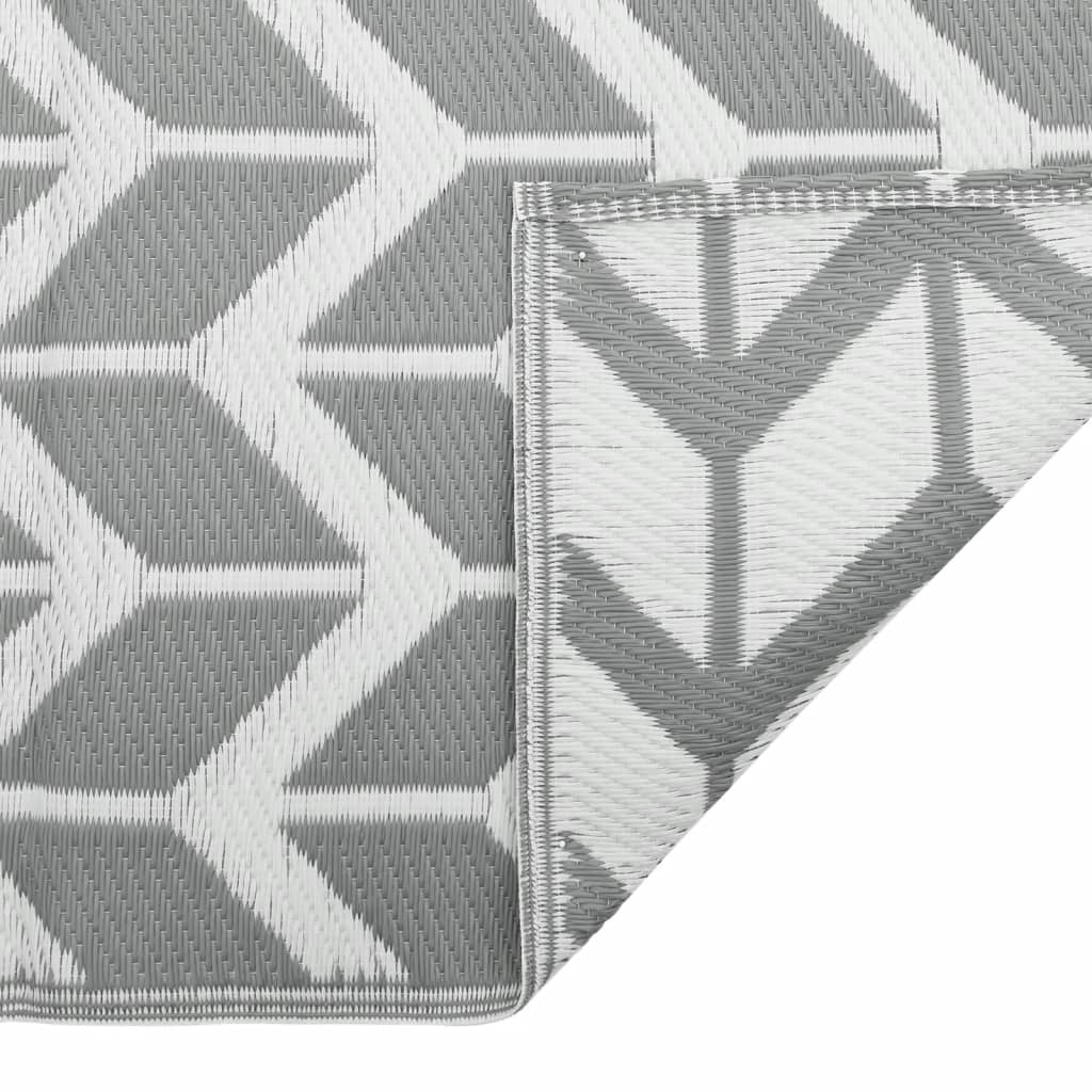 Tappeto da Esterni ARAKIL Grigio 140x200 cm in PP 368546