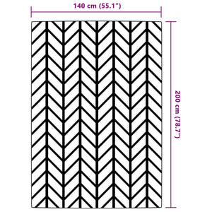 Tappeto da Esterni ARAKIL Grigio 140x200 cm in PP