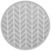 Tappeto da Esterno ARAKIL Grigio Ø120 cm in PP