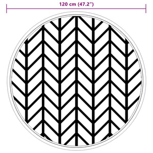 Tappeto da Esterno ARAKIL Grigio Ø120 cm in PP 368548