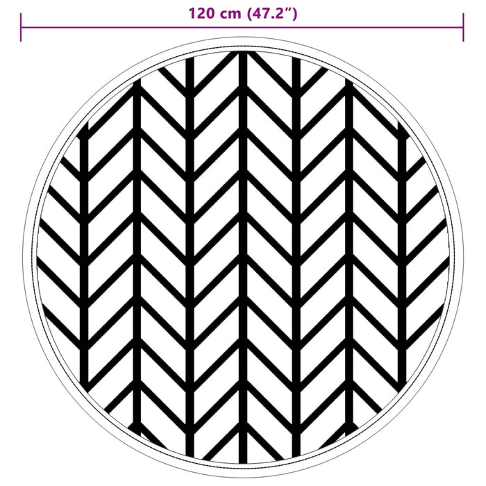 Tappeto da Esterno ARAKIL Grigio Ø120 cm in PP 368548