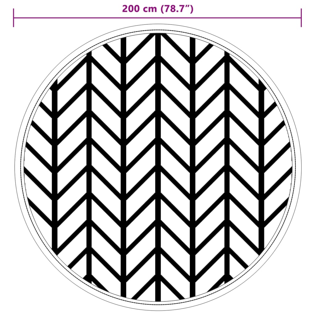 Tappeto da Esterno ARAKIL Grigio Ø200 cm in PP 368550