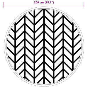 Tappeto da Esterno ARAKIL Grigio Ø200 cm in PP 368550