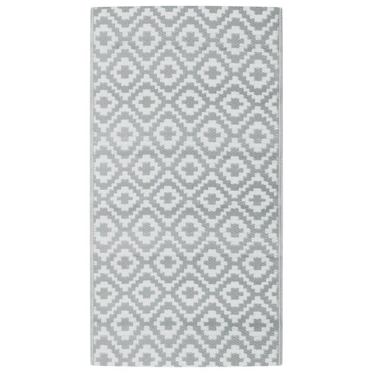 Tappeto da Esterni ARAKIL Grigio 80x150 cm in PP 368551