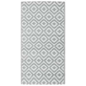 Tappeto da Esterni ARAKIL Grigio 80x150 cm in PP