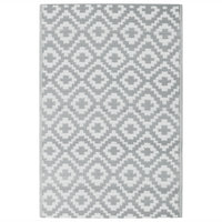 Tappeto da Esterni ARAKIL Grigio 120x180 cm in PP 368552