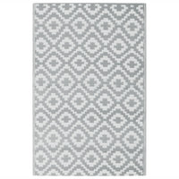 Tappeto da Esterni ARAKIL Grigio 190x290 cm in PP 368554