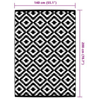 Tappeto da Esterni Grigio 140x200 cm in PP 368556