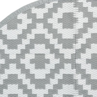 Tappeto da Esterno ARAKIL Grigio Ø200 cm in PP