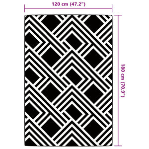 Tappeto da Esterni ARAKIL Grigio 120x180 cm in PP