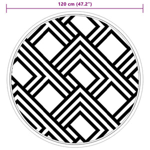 Tappeto da Esterno ARAKIL Grigio Ø120 cm in PP