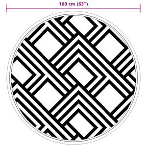 Tappeto da Esterno ARAKIL Grigio Ø160 cm in PP 368569