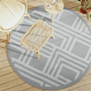 Tappeto da Esterno ARAKIL Grigio Ø160 cm in PP 368569