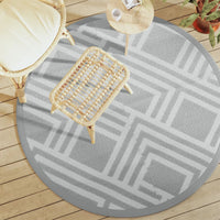 Tappeto da Esterno ARAKIL Grigio Ø160 cm in PP 368569