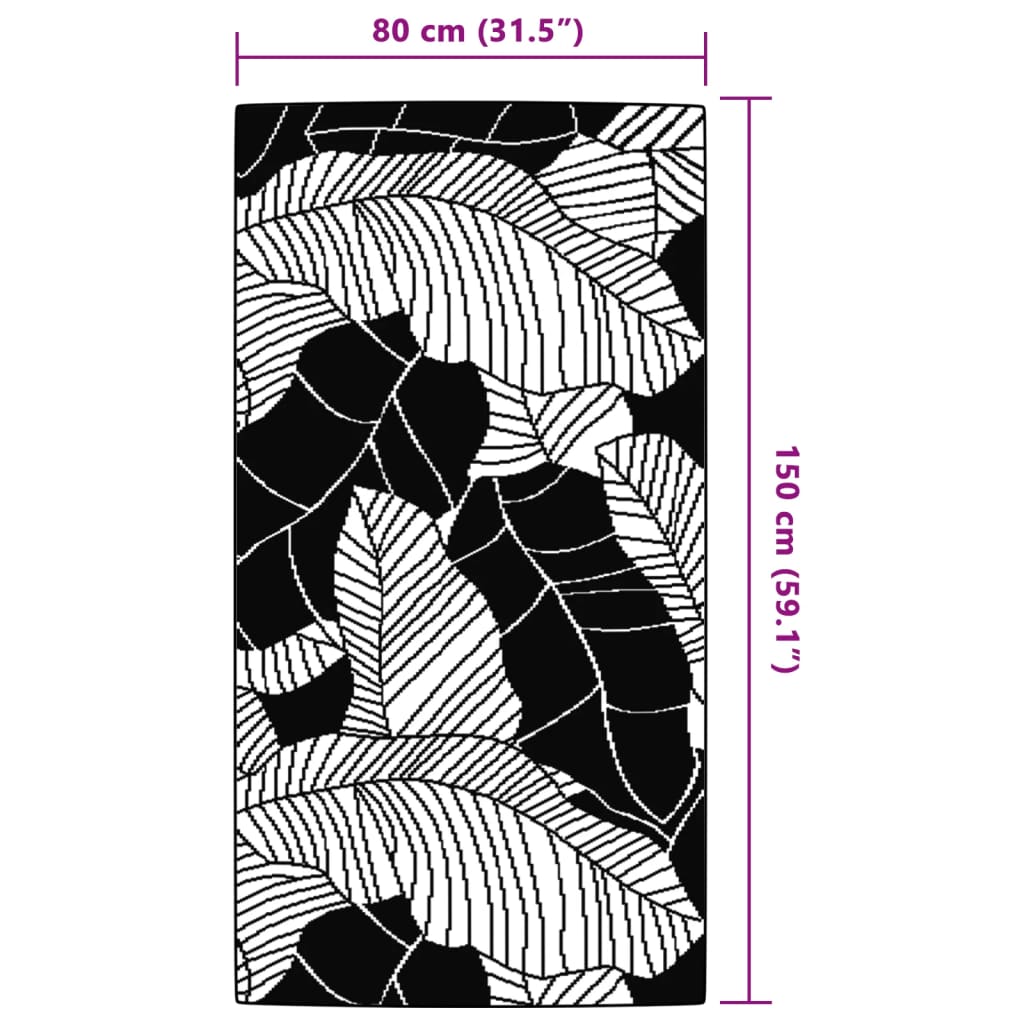 Tappeto da Esterno ARAKIL Verde 80x150 cm in PP 368581