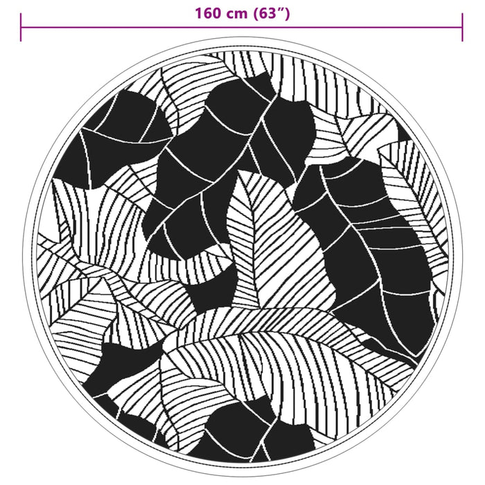 Tappeto da Esterno ARAKIL Verde Ø160 cm in PP 368589