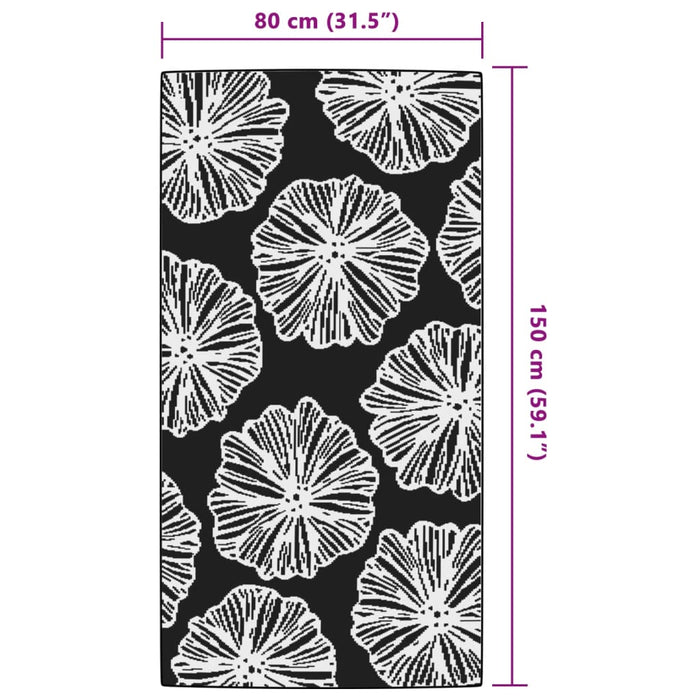 Tappeto da Esterno ARAKIL Verde 80x150 cm in PP 368591