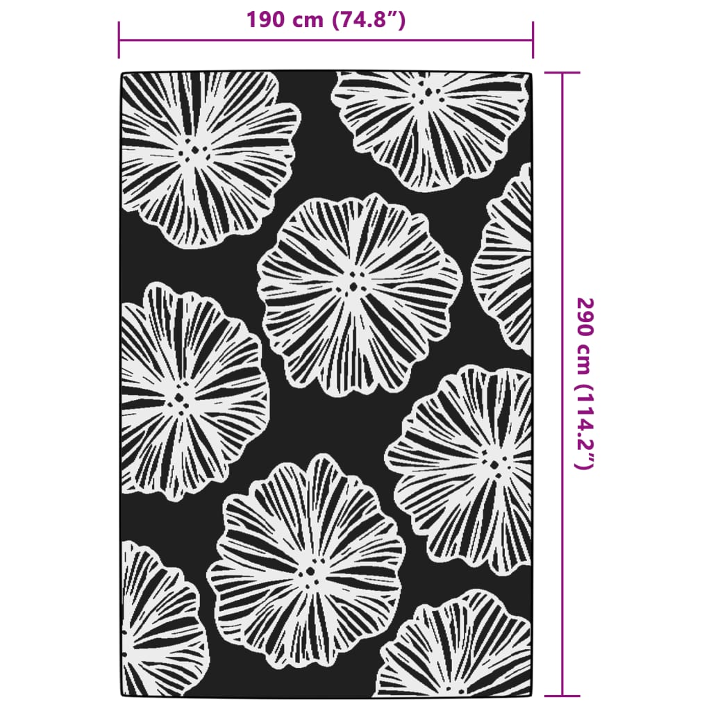 Tappeto da Esterno Verde 190x290 cm in PP 368594