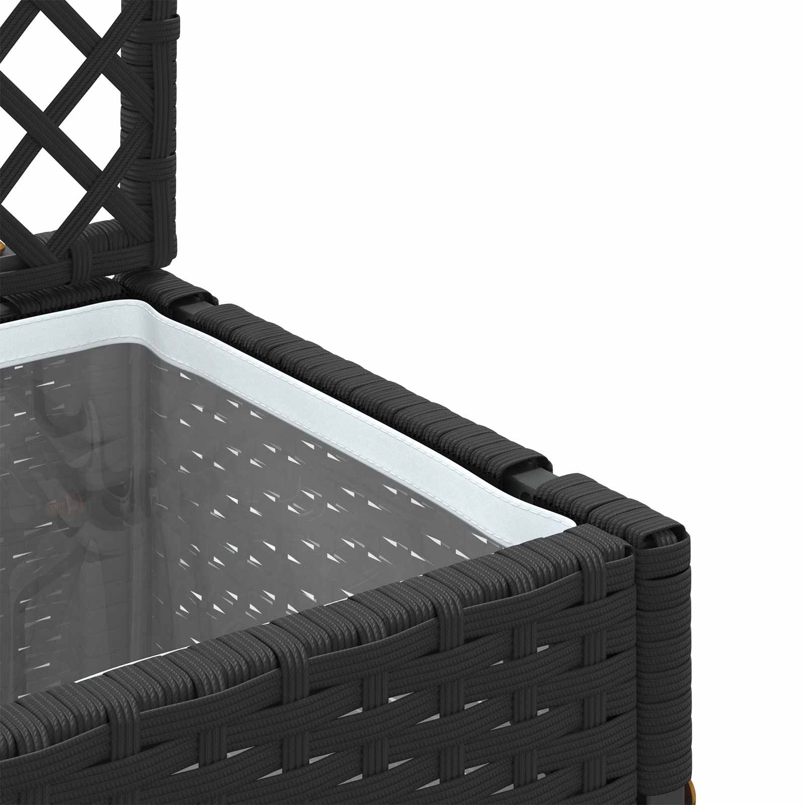 Fioriera Nero 35 x 30 x 135 cm Metallo 366615