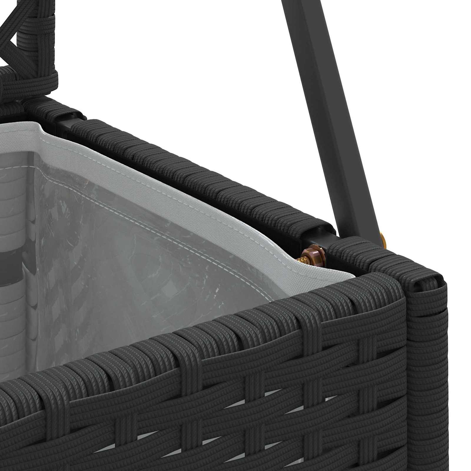 Fioriera Nero 70 x 30 x 135 cm Metallo 366616