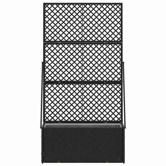 Fioriera Nero 70 x 30 x 135 cm Metallo 366616