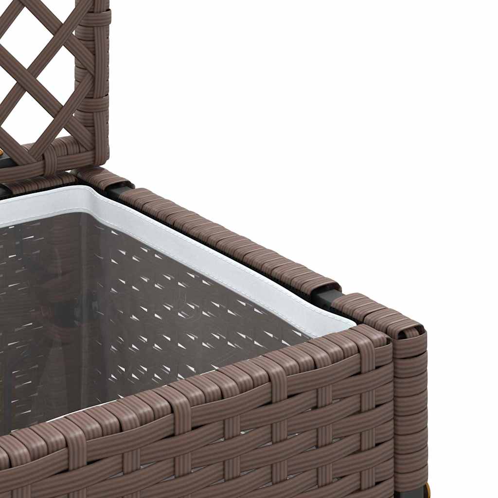 vidaXL Fioriera Marrone 35 x 30 x 135 cm Metallo