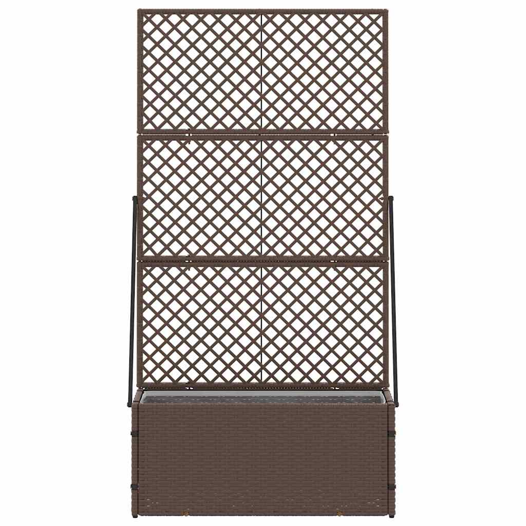 vidaXL Fioriera Marrone 70 x 30 x 135 cm Metallo