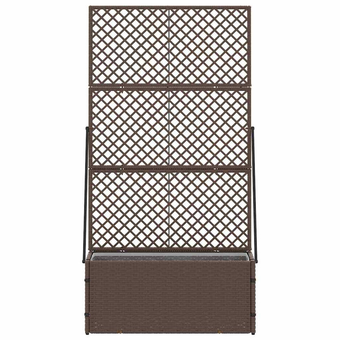 vidaXL Fioriera Marrone 70 x 30 x 135 cm Metallo