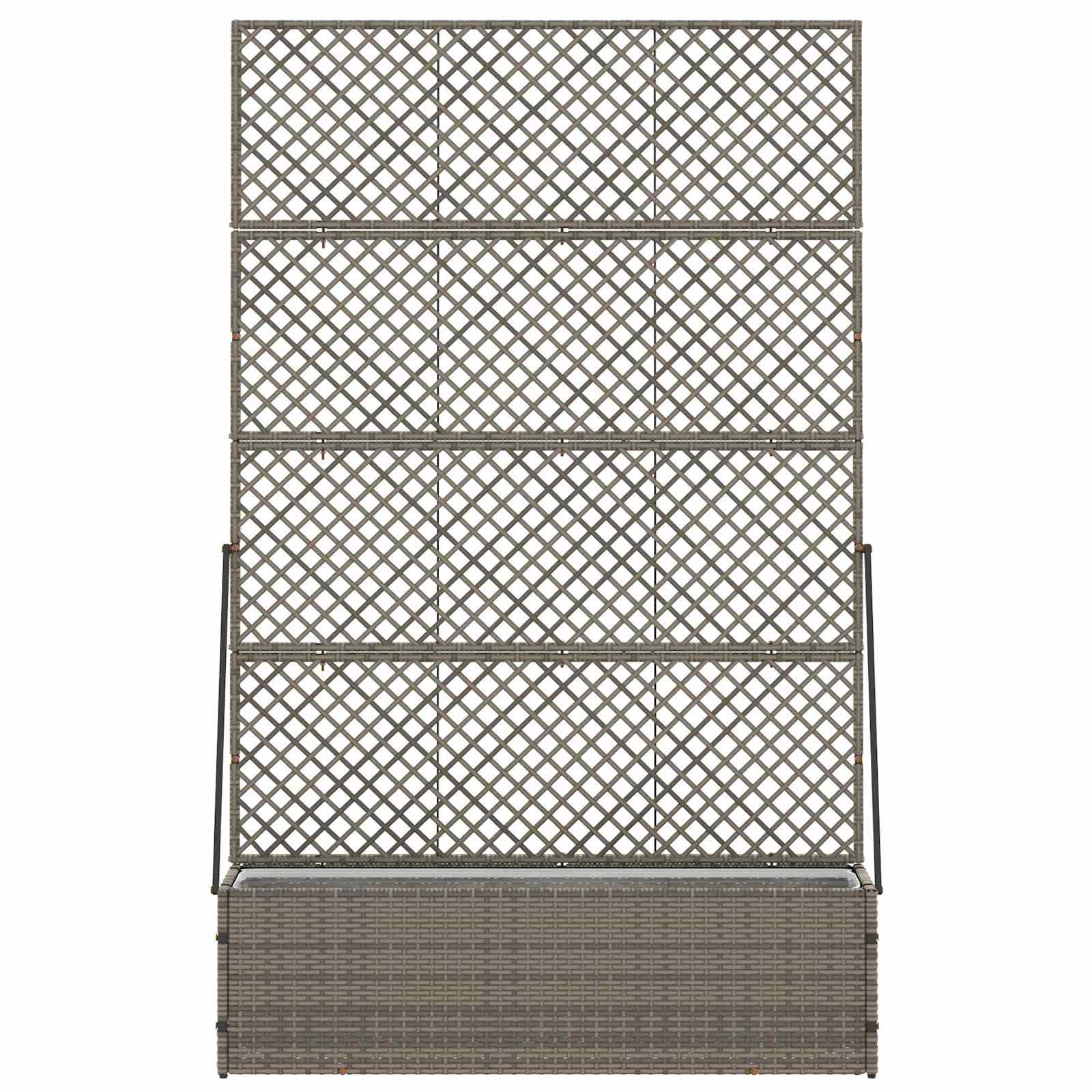 Fioriera Grigio 105 x 30 x 170 cm Metallo 366623